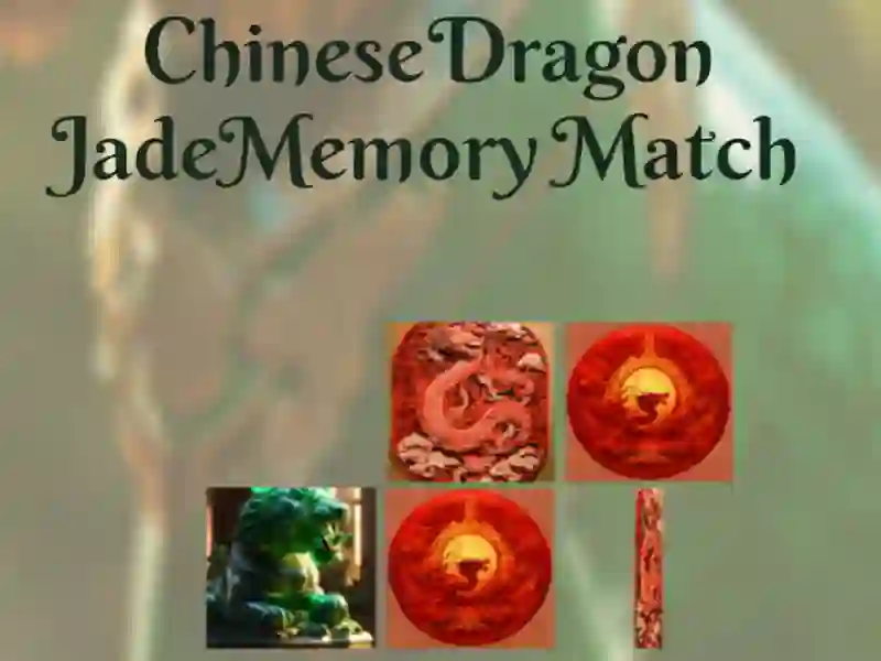 Chinese Dragon Jade Memory Match
