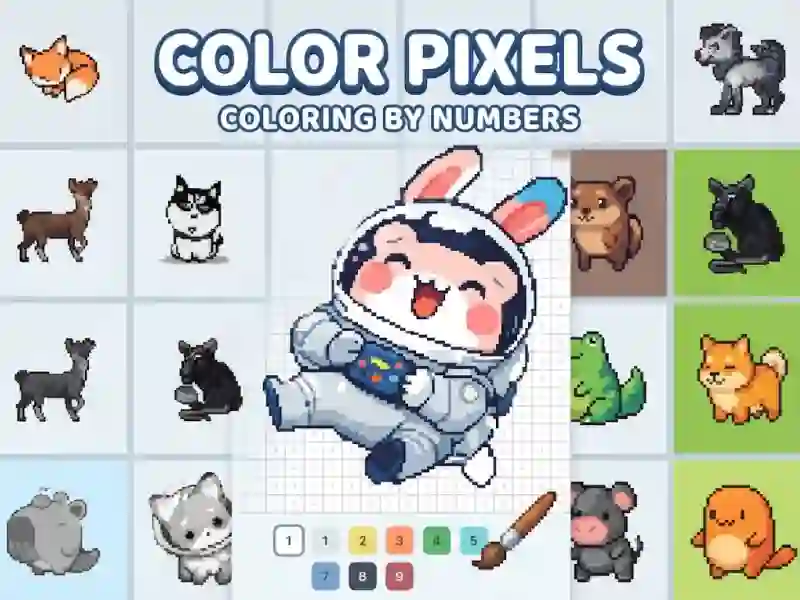 Color Pixels Coloring By Numbers — bezplatná online hra
