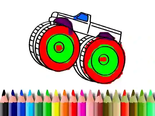 Back To School: Monster Truck Coloring — free online game