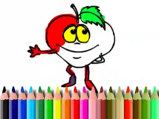 Back To School: Fruits Coloring — free online game