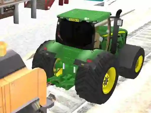 Tractor Chained Towing Train 2018 — free online game