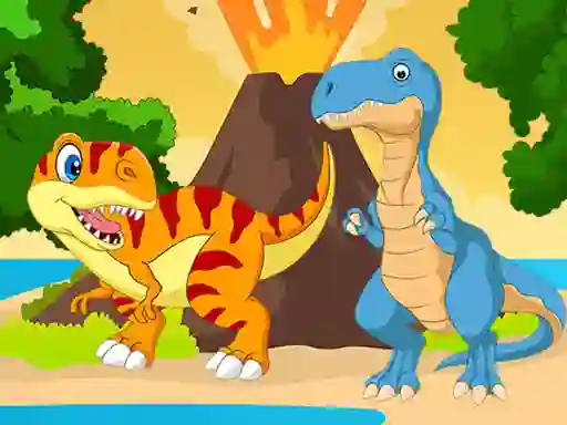 Permainan Dino Jigsaw secara online