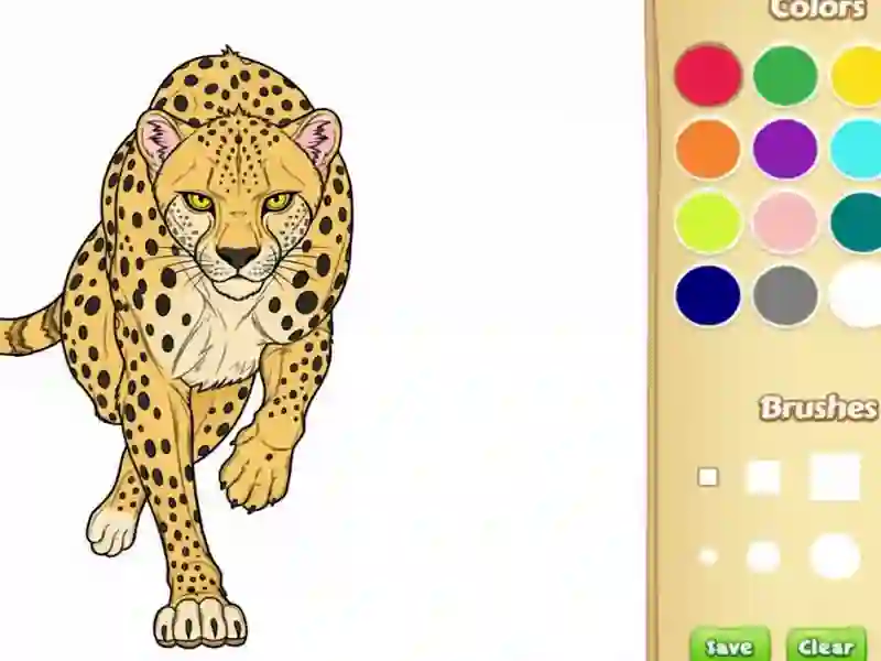 Wild Animals Coloring Book