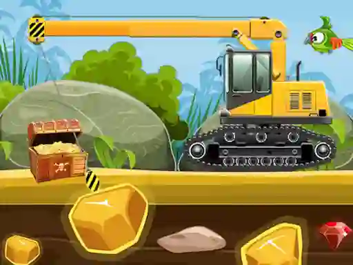 Gold Truck Crane — free online game