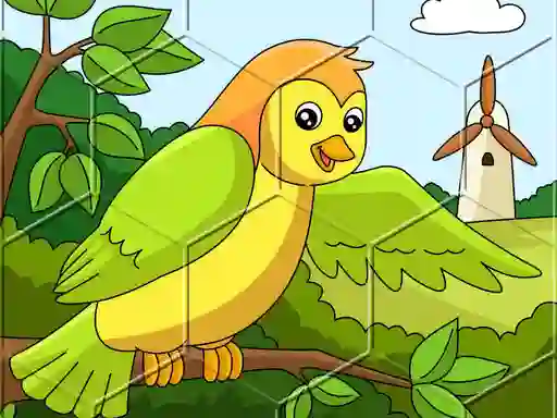 Birds Hex Jigsaw — free online game