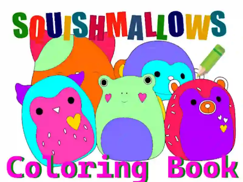 Squishmallow Coloring Book