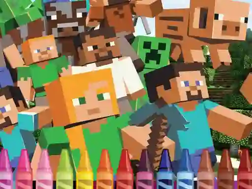 4GameGround Minecraft Coloring — free online game