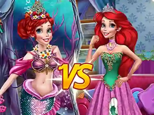 Mermaid vs Princess — free online game