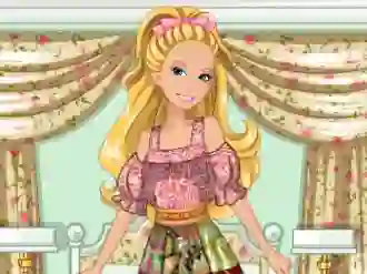 Barbie's Patchwork Peasant Dress — free online game
