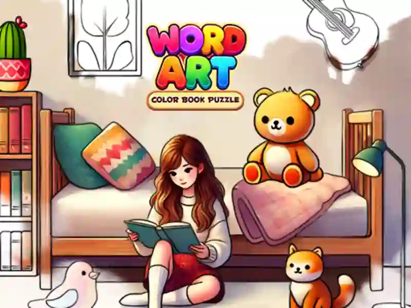 Word Art: Color Book Puzzle Word Art: Color Book Puzzle