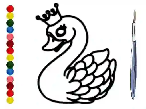 Back To School: Swan Coloring Book — joc online gratuit