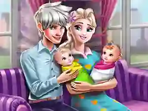 Ice Queen Twins Family Day — free online game