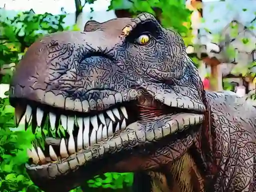 Tyrannosaurus Rex Carnivore Jigsaw — free online game