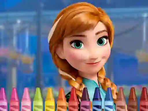 Anna Frozen Coloring — free online game