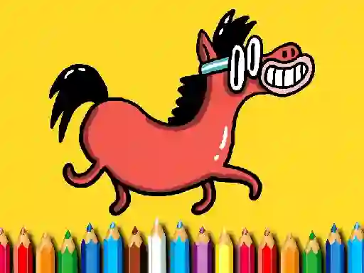 Back To School: Pony Coloring Book — free online game