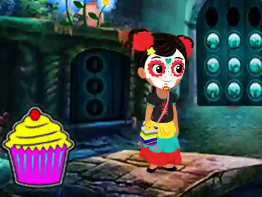 Leikur Lovable Halloween Girl Escape á netinu
