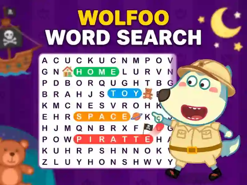 שפּיל Wolfoo Word Search אָנליין