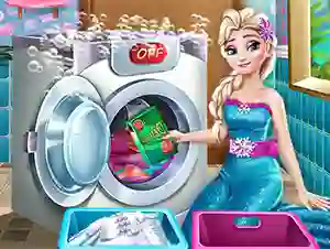 Ice Queen Laundry Day — free online game