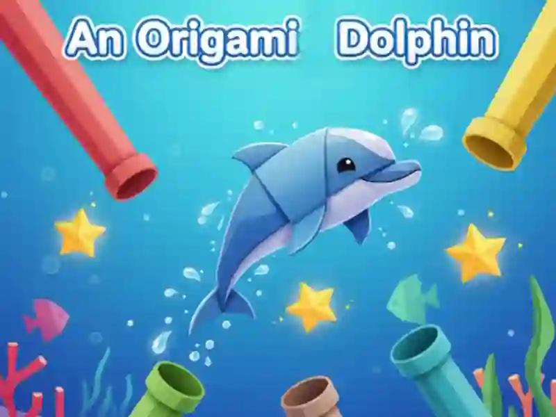 An origami dolphin