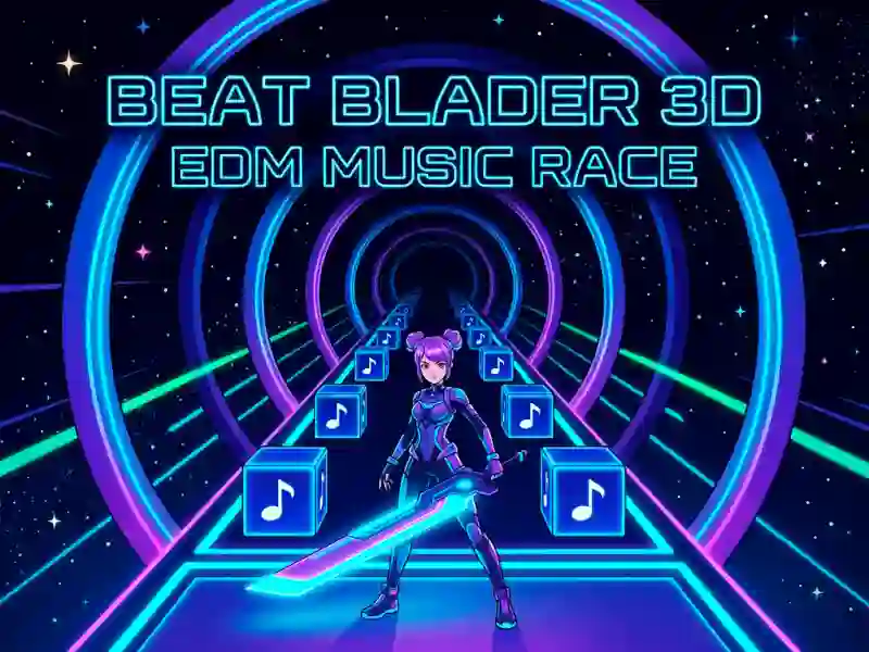 Jwèt Beat Blader 3D EDM Music Race sou entènèt