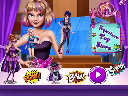 Superhero Toy Shop — free online game