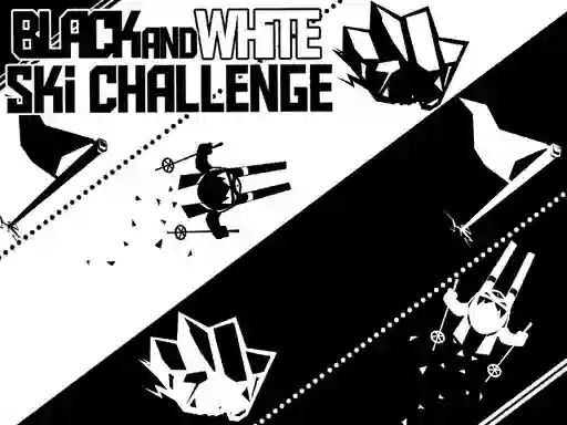 Black and White Ski Challenge — free online game