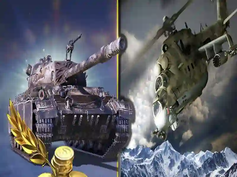 Strategy of war. Tanks and helicopters