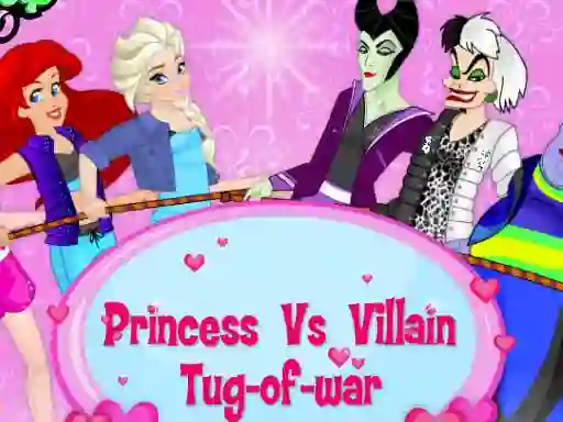 Princess Vs. Villains Tug-of-war  — free online game
