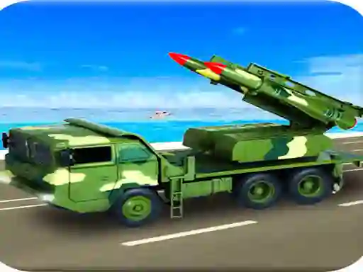 US Army Missile Attack Army Truck Driving — free online game