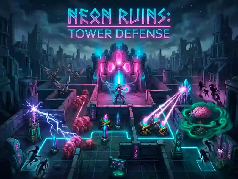 Neon Ruins: Tower Defense — безплатна онлайн игра