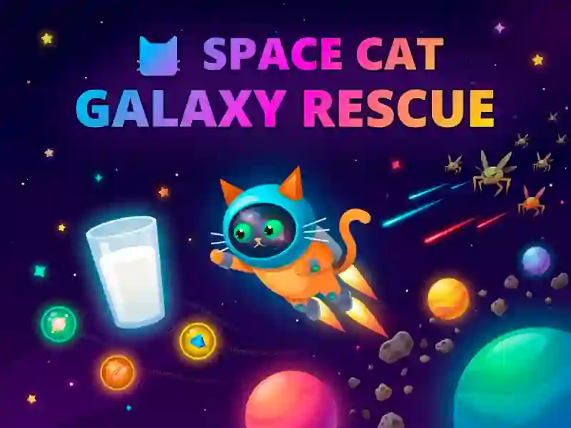 Игра Space Cat Galaxy Rescue онлайн