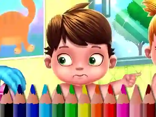 Back To School: Baby Coloring Book — free online game
