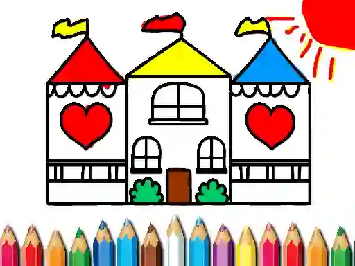 Doll House Coloring Book — free online game