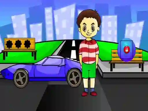 Find The Blue Car Key — free online game