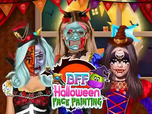 BFF Halloween Face Painting — free online game