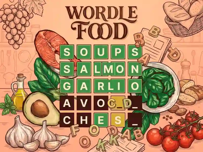 खेल Wordle Food ऑनलाइन