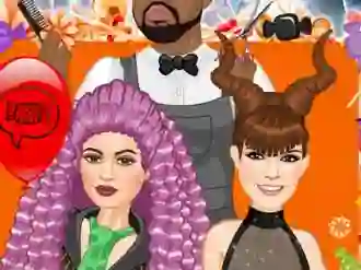 Jenner Sisters Spooky Hairstyles — free online game