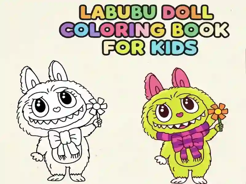 Labubu Doll Coloring Book for Kids Labubu Doll Coloring Book for Kids