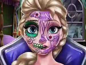 Elsa Scary Halloween Makeup — free online game