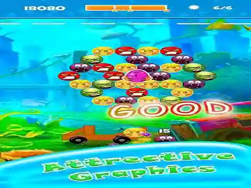 Angry Face Bubble Shooter — free online game