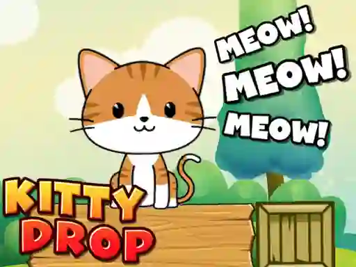 Kitty Drop save the Kat — free online game