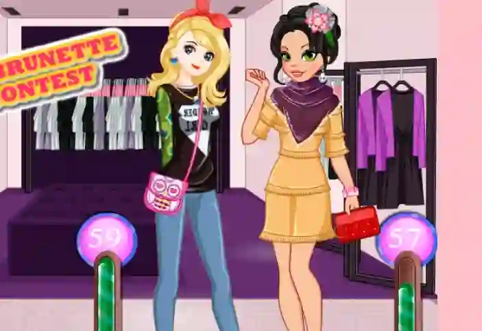 Blonde Vs Brunette Beauty Contest — free online game