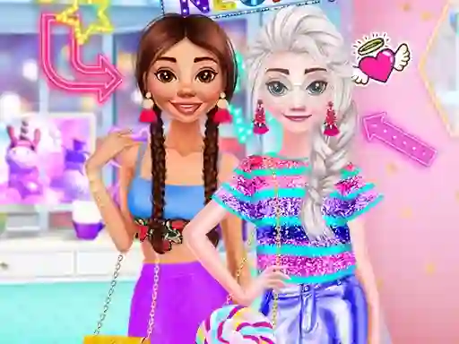 Disney Neon Dresses — free online game