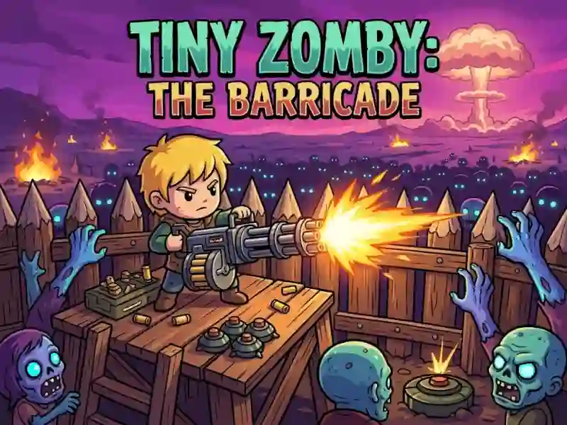 Игра Tiny Zomby: The Barricade онлајн