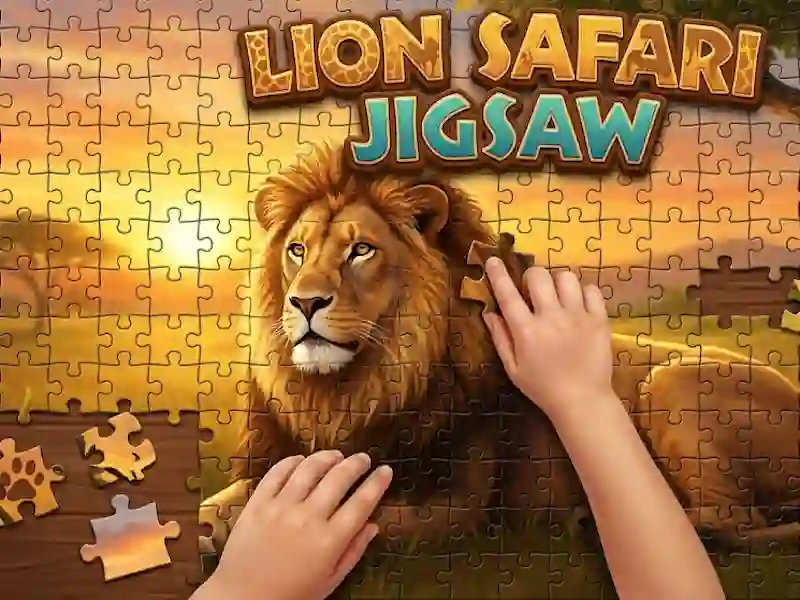 Hra Lion Safari Jigsaw