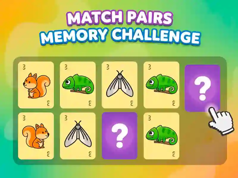 Match Pairs Memory Challenge