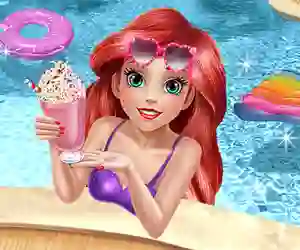 Mermaid Princess Pool Time — free online game