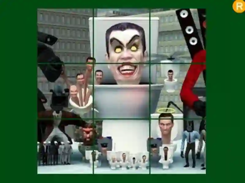 Skibidi Toilet Sliding Puzzle