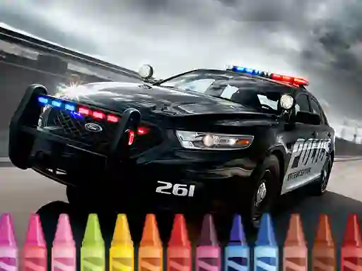 Police Cars Coloring — free online game
