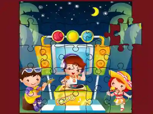 Leikur Cute Little Kids Jigsaw á netinu